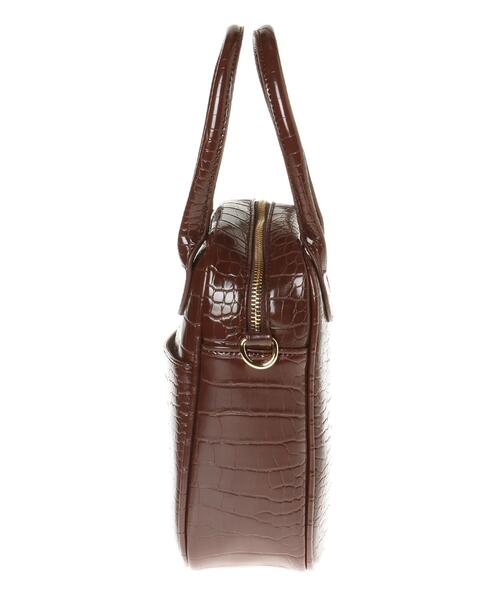 INGNI（イング）の「スクエアボストンバッグ（トートバッグ・レディース・ブラック/ブラウン/アイボリー・ONE SIZE）」の5枚目の写真