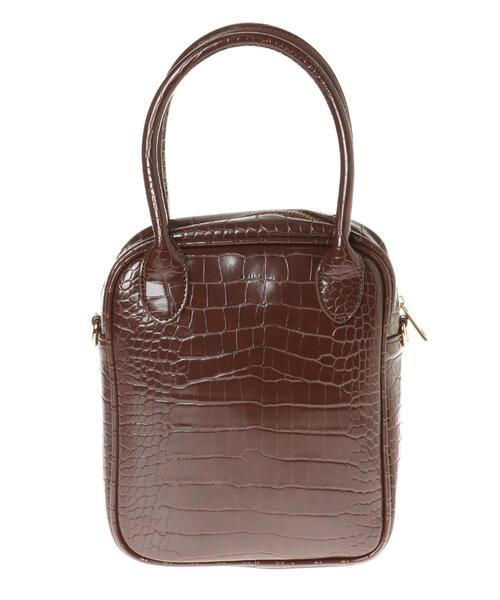 INGNI（イング）の「スクエアボストンバッグ（トートバッグ・レディース・ブラック/ブラウン/アイボリー・ONE SIZE）」の6枚目の写真