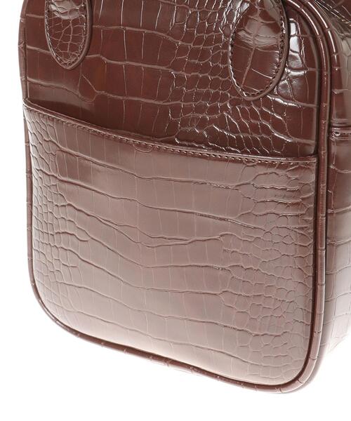 INGNI（イング）の「スクエアボストンバッグ（トートバッグ・レディース・ブラック/ブラウン/アイボリー・ONE SIZE）」の9枚目の写真