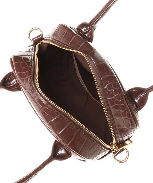 INGNI（イング）の「スクエアボストンバッグ（トートバッグ・レディース・ブラック/ブラウン/アイボリー・ONE SIZE）」の10枚目の写真