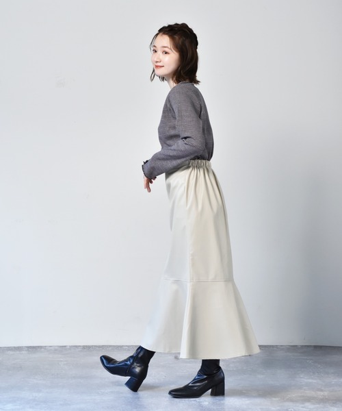 RETRO GIRL（レトロガール）の「パイピングテレコカーデ（カーディガン/ボレロ・レディース・ホワイト系その他/イエロー系その他/グレー系その他/グリーン系その他・FREE）」の9枚目の写真