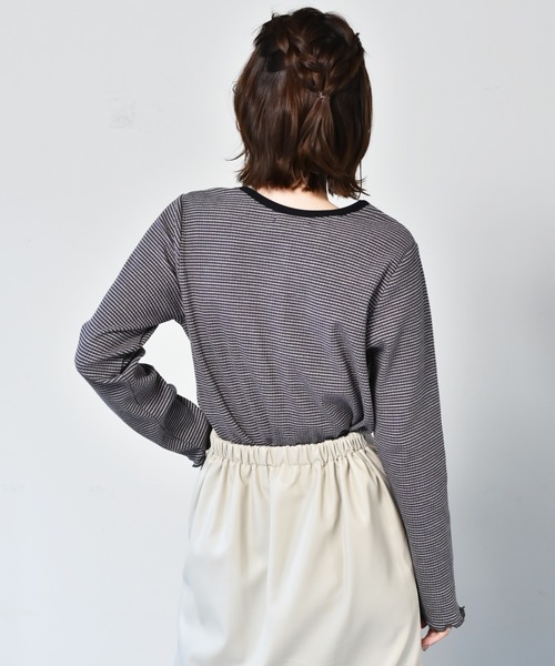 RETRO GIRL（レトロガール）の「パイピングテレコカーデ（カーディガン/ボレロ・レディース・ホワイト系その他/イエロー系その他/グレー系その他/グリーン系その他・FREE）」の21枚目の写真