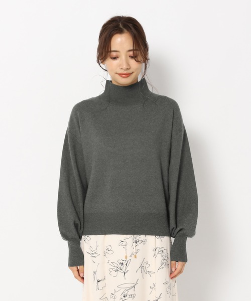 mysty woman（ミスティウーマン）の「ボリュームスリーブハイネックプルオーバー 255257（ニット/セーター・レディース・アイボリー/チャコール/モカ/グリーン系/ピンク系その他/ダークオレンジ/グリーン/イエロー系/ラベンダー・FREE）」の21枚目の写真