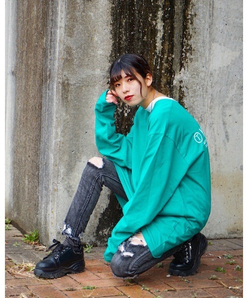 VIBGYOR（ヴィブジョー）の「【Re:one】-L.GREY-  TAXI L/S TEE(MA)（Tシャツ/カットソー・メンズ・グリーン・FREE）」の9枚目の写真