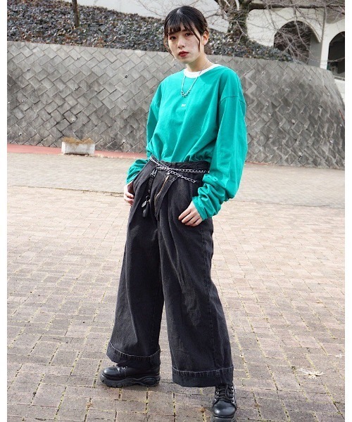 VIBGYOR（ヴィブジョー）の「【Re:one】-L.GREY-  TAXI L/S TEE(MA)（Tシャツ/カットソー・メンズ・グリーン・FREE）」の10枚目の写真
