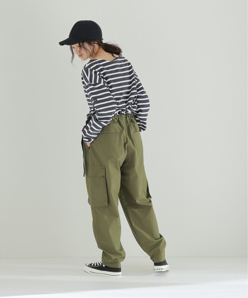 HEAR MY NAME（ヒアマイネーム）の「【HEAR MY NAME/ヒアマイネーム】カーゴパンツ◆（カーゴパンツ・レディース・ブラック/カーキ・1/2）」の19枚目の写真