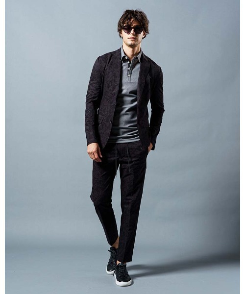 wjk（ダヴルジェイケイ）の「cool-polo (W floating heart)（ポロシャツ・メンズ・トップグレー/ブラック/カーキ・SMALL/X-LARGE/LARGE/MEDIUM）」の14枚目の写真