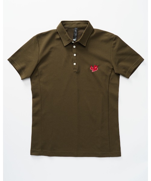 wjk（ダヴルジェイケイ）の「cool-polo (W floating heart)（ポロシャツ・メンズ・トップグレー/ブラック/カーキ・SMALL/X-LARGE/LARGE/MEDIUM）」の16枚目の写真