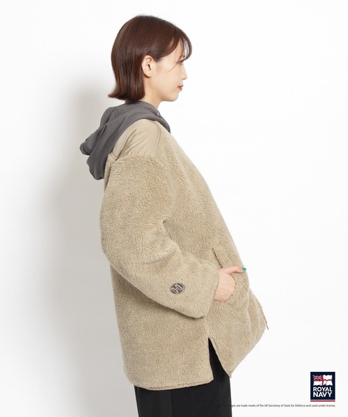H.A.K（ハク）の「H.A.K×ROYAL NAVY ボア＆ナイロンスターキルティング 
