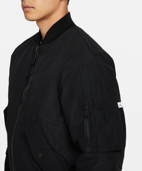 ESSENTIALS ブラック MA-1ジャケット ESSENTIALS ブラック MA-1ジャケット ESSENTIALS ブラック MA-1