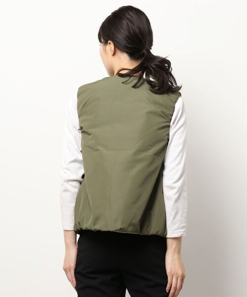 Grand PARK（グランドパーク）の「ウォッシャブル軽量中綿ベスト（Tシャツ/カットソー・レディース・ベージュ/ブラック/キャメル/カーキ・FREE）」の7枚目の写真