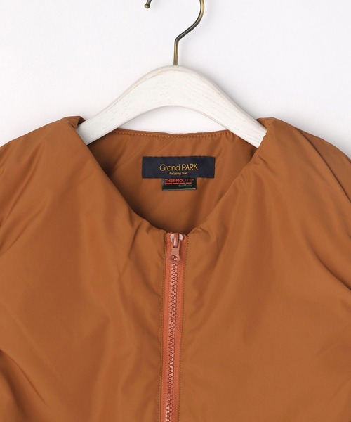 Grand PARK（グランドパーク）の「ウォッシャブル軽量中綿ベスト（Tシャツ/カットソー・レディース・ベージュ/ブラック/キャメル/カーキ・FREE）」の10枚目の写真