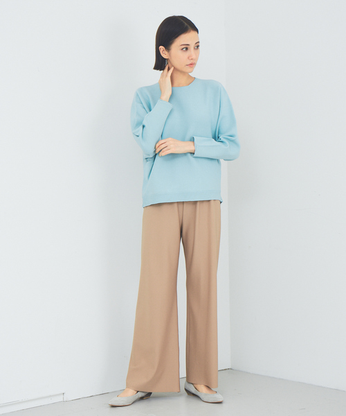 qualite（カリテ）の「【WEB・一部店舗限定】カットオフセミフレアパンツ（その他パンツ・レディース・ブラック/ベージュ/グリーン・38/36）」の10枚目の写真