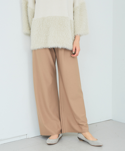 qualite（カリテ）の「【WEB・一部店舗限定】カットオフセミフレアパンツ（その他パンツ・レディース・ブラック/ベージュ/グリーン・38/36）」の11枚目の写真