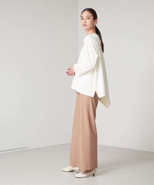 qualite（カリテ）の「【WEB・一部店舗限定】カットオフセミフレアパンツ（その他パンツ・レディース・ブラック/ベージュ/グリーン・38/36）」の14枚目の写真