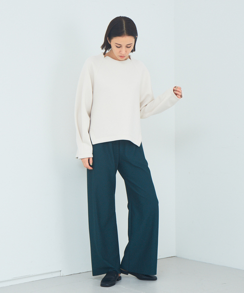 qualite（カリテ）の「【WEB・一部店舗限定】カットオフセミフレアパンツ（その他パンツ・レディース・ブラック/ベージュ/グリーン・38/36）」の17枚目の写真