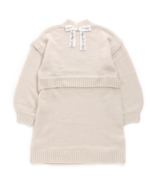 algy（アルジー）の「レイヤード風ニットワンピ（ワンピース・キッズ・ピンク/ベージュ/ラベンダー・X-SMALL/SMALL/XX-SMALL/MEDIUM）」の6枚目の写真