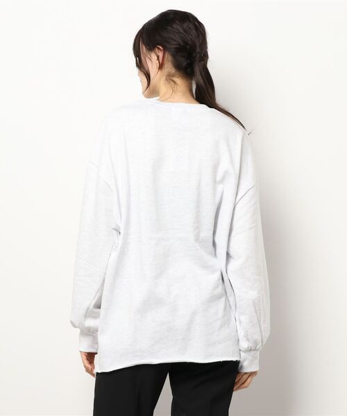 HWG_5（エイチダブルゴー）の「袖ボリュームスウェット（スウェット・レディース・サックスブルー/グリーン/ブラック/ホワイト・FREE）」の5枚目の写真