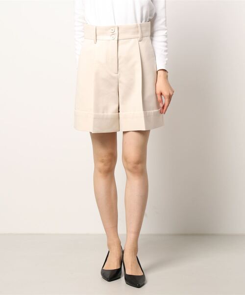 SEE BY CHLOE(シーバイクロエ)の「SHORTS / ショートパンツ(その他パンツ・レディース・ベージュ/ブラック・36/38)」の1枚目の写真
