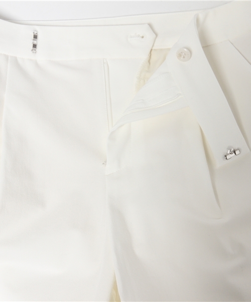 LIMITLESS LUXURY（リミットレスラグジュアリー）の「MRタックパンツ。（その他パンツ・レディース・ブラック/ホワイト/キャメル・36/34）」の8枚目の写真