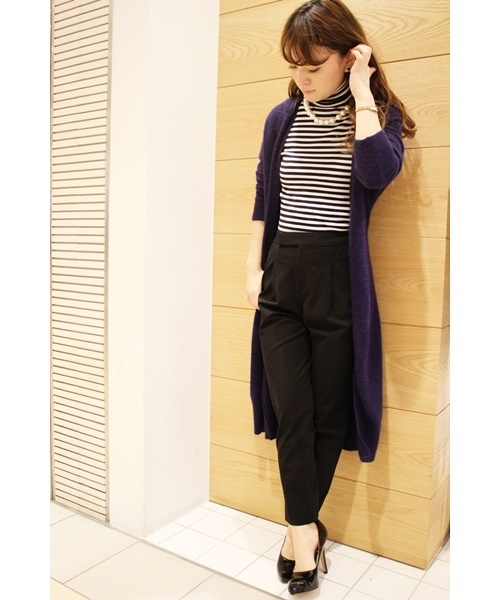 LIMITLESS LUXURY（リミットレスラグジュアリー）の「MRタックパンツ。（その他パンツ・レディース・ブラック/ホワイト/キャメル・36/34）」の13枚目の写真