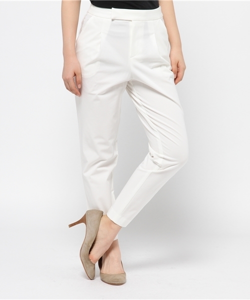 LIMITLESS LUXURY（リミットレスラグジュアリー）の「MRタックパンツ。（その他パンツ・レディース・ブラック/ホワイト/キャメル・36/34）」の17枚目の写真