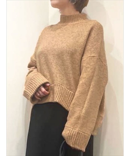 Lugnoncure（ルノンキュール）の「メランジハイネックニット（ニット/セーター・レディース・オフホワイト/オレンジ/ブルー・ﾌﾘ-）」の3枚目の写真