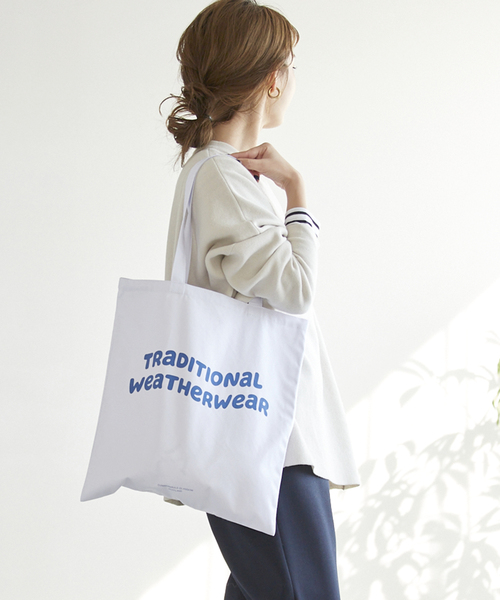 SLOBE IENA（スローブイエナ）の「【TRADITIONAL WEATHERWEAR】SLOB別注 WAVE トートバッグ◆（トートバッグ・レディース・ブルー/キャメル/イエロー・FREE）」の21枚目の写真