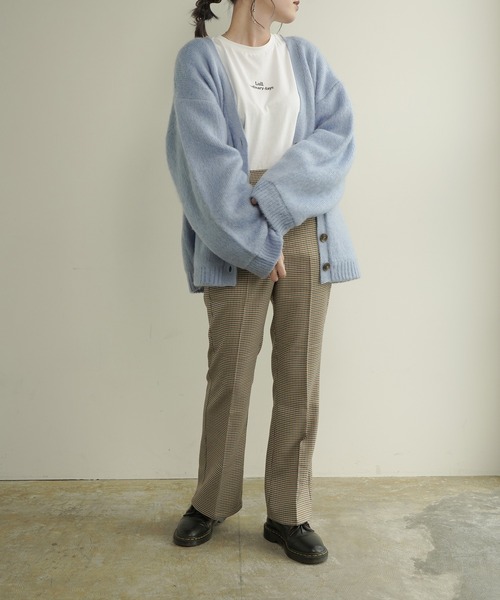 Lull（ルル）の「【Lull / ルル】裏地付きモヘアライクカーディガン