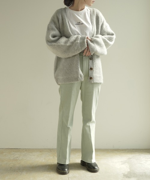 Lull（ルル）の「【Lull / ルル】裏地付きモヘアライクカーディガン