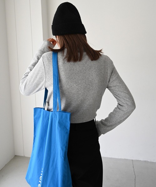 CANAL JEAN（キャナルジーン）の「RED CHOP WORKS(レッドチョップワークス) ウォームインナーハイネックTシャツ（Tシャツ/カットソー・レディース・ホワイト/ブラック/グレー/ピンク/ブルー・38）」の10枚目の写真