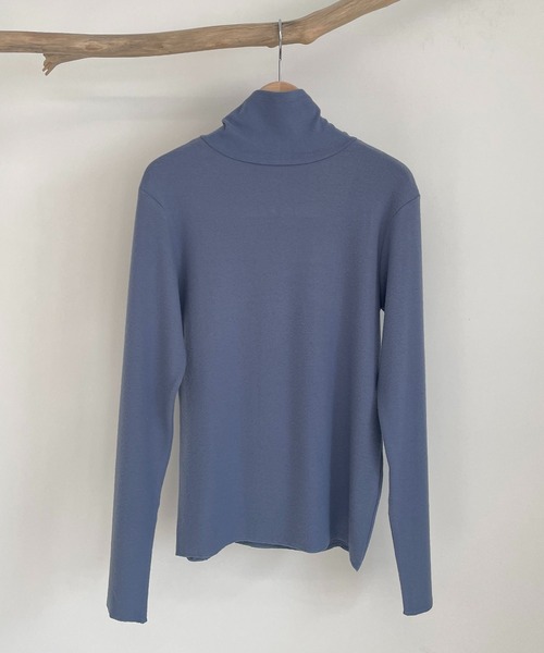 CANAL JEAN（キャナルジーン）の「RED CHOP WORKS(レッドチョップワークス) ウォームインナーハイネックTシャツ（Tシャツ/カットソー・レディース・ホワイト/ブラック/グレー/ピンク/ブルー・38）」の21枚目の写真