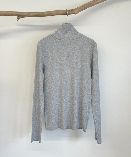 CANAL JEAN（キャナルジーン）の「RED CHOP WORKS(レッドチョップワークス) ウォームインナーハイネックTシャツ（Tシャツ/カットソー・レディース・ホワイト/ブラック/グレー/ピンク/ブルー・38）」の19枚目の写真