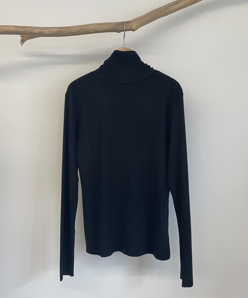 CANAL JEAN（キャナルジーン）の「RED CHOP WORKS(レッドチョップワークス) ウォームインナーハイネックTシャツ（Tシャツ/カットソー・レディース・ホワイト/ブラック/グレー/ピンク/ブルー・38）」の22枚目の写真