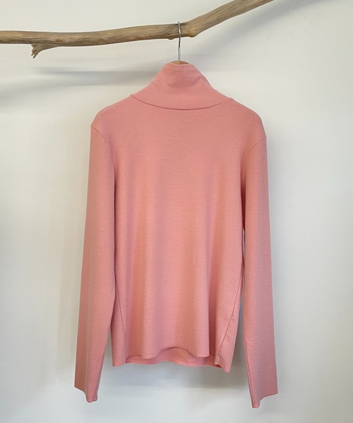 CANAL JEAN（キャナルジーン）の「RED CHOP WORKS(レッドチョップワークス) ウォームインナーハイネックTシャツ（Tシャツ/カットソー・レディース・ホワイト/ブラック/グレー/ピンク/ブルー・38）」の20枚目の写真