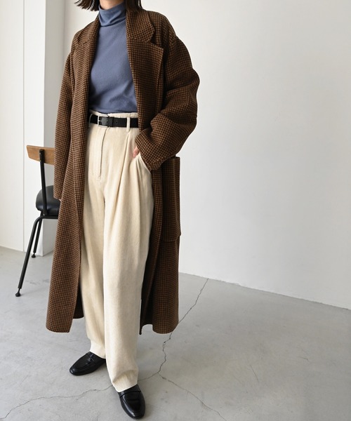 CANAL JEAN（キャナルジーン）の「RED CHOP WORKS(レッドチョップワークス) ウォームインナーハイネックTシャツ（Tシャツ/カットソー・レディース・ホワイト/ブラック/グレー/ピンク/ブルー・38）」の13枚目の写真