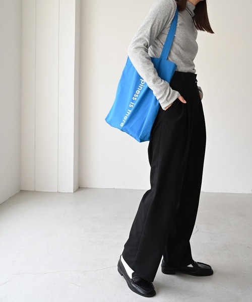 CANAL JEAN（キャナルジーン）の「RED CHOP WORKS(レッドチョップワークス) ウォームインナーハイネックTシャツ（Tシャツ/カットソー・レディース・ホワイト/ブラック/グレー/ピンク/ブルー・38）」の11枚目の写真