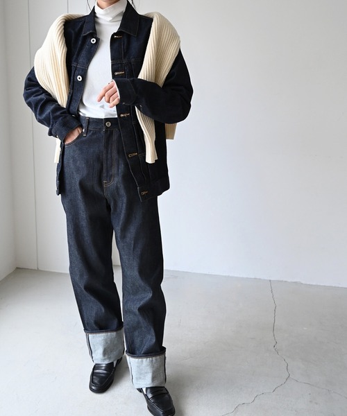 CANAL JEAN（キャナルジーン）の「RED CHOP WORKS(レッドチョップワークス) ウォームインナーハイネックTシャツ（Tシャツ/カットソー・レディース・ホワイト/ブラック/グレー/ピンク/ブルー・38）」の7枚目の写真