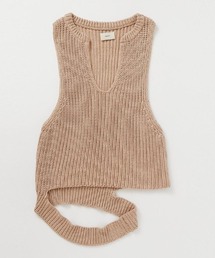papier（パピエ）の「papier/パピエ/KNIT VEST/ニットベスト（ベスト・メンズ）」