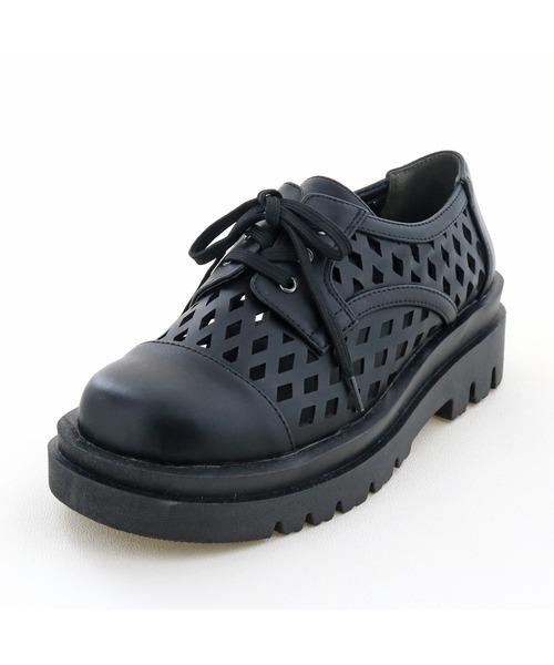 byあしながおじさん（バイアシナガオジサン）の「メッシュレースアップシューズ　-8510063（その他シューズ・レディース・グレイッシュベージュ/ホワイト/グリーン/ブラック・L/S/LL/M）」の10枚目の写真