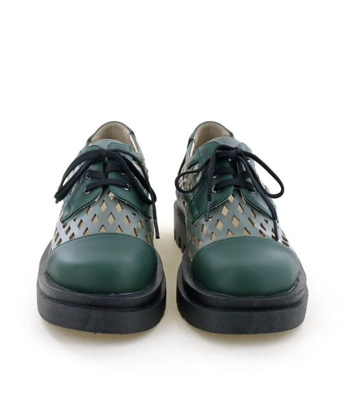 byあしながおじさん（バイアシナガオジサン）の「メッシュレースアップシューズ　-8510063（その他シューズ・レディース・グレイッシュベージュ/ホワイト/グリーン/ブラック・L/S/LL/M）」の20枚目の写真