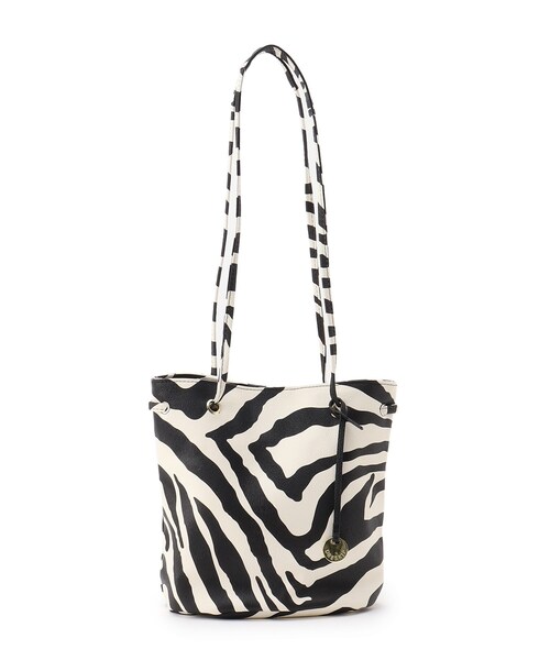 DRESKIP(ドレスキップ)の「◆アソート柄バケツトート(トートバッグ・レディース・ブラック/アイボリー/ブラック系/ブラウン系4・00)」の5枚目の写真