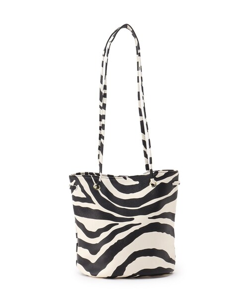 DRESKIP(ドレスキップ)の「◆アソート柄バケツトート(トートバッグ・レディース・ブラック/アイボリー/ブラック系/ブラウン系4・00)」の7枚目の写真