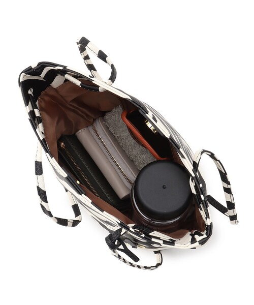 DRESKIP(ドレスキップ)の「◆アソート柄バケツトート(トートバッグ・レディース・ブラック/アイボリー/ブラック系/ブラウン系4・00)」の9枚目の写真