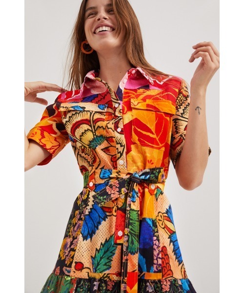 Desigual(デシグアル)の「M. Christian Lacroix シャツワンピース(ワンピース・レディース・マルチ・L/XL/M/XS/S)」の6枚目の写真