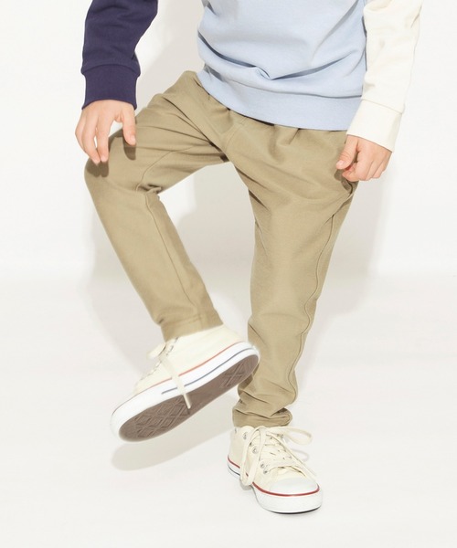BRANSHES（ブランシェス）の「【やわらか】イージー&イージーロングパンツ（スウェットパンツ・キッズ・ベージュ/グレー/カーキ/ブルー/カーキオリーブ/ブラック・150/100/90/130/110/120/140）」の3枚目の写真