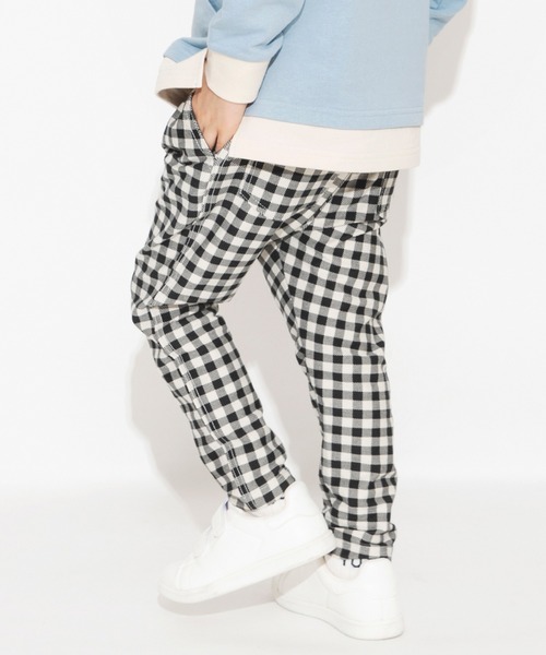 BRANSHES（ブランシェス）の「【やわらか】イージー&イージーロングパンツ（スウェットパンツ・キッズ・ベージュ/グレー/カーキ/ブルー/カーキオリーブ/ブラック・150/100/90/130/110/120/140）」の2枚目の写真