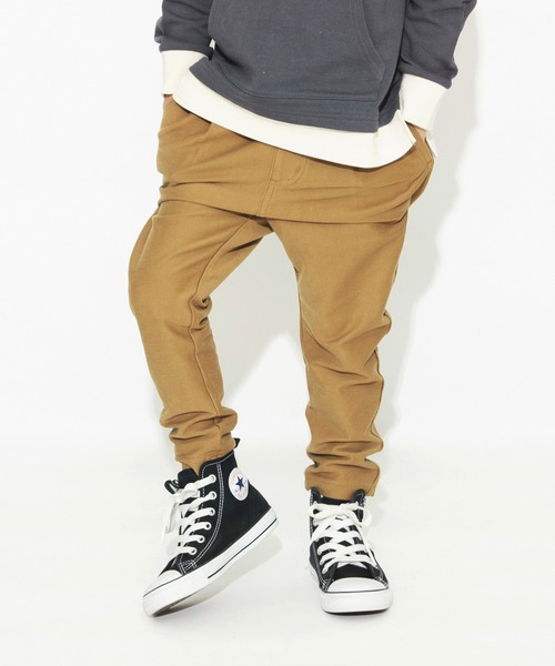 BRANSHES（ブランシェス）の「【やわらか】イージー&イージーロングパンツ（スウェットパンツ・キッズ・ベージュ/グレー/カーキ/ブルー/カーキオリーブ/ブラック・150/100/90/130/110/120/140）」の4枚目の写真