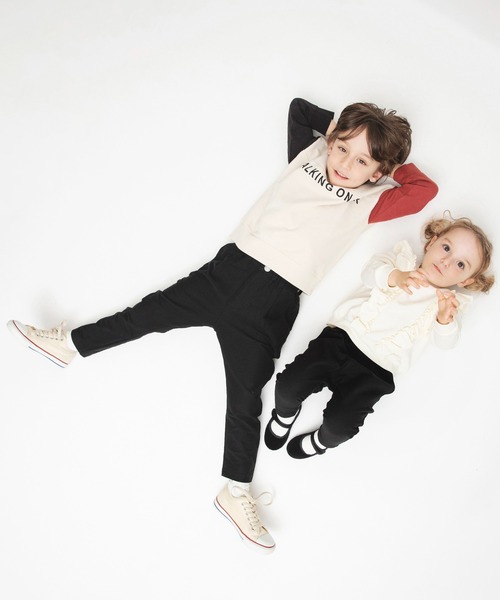 BRANSHES（ブランシェス）の「【やわらか】イージー&イージーロングパンツ（スウェットパンツ・キッズ・ベージュ/グレー/カーキ/ブルー/カーキオリーブ/ブラック・150/100/90/130/110/120/140）」の7枚目の写真