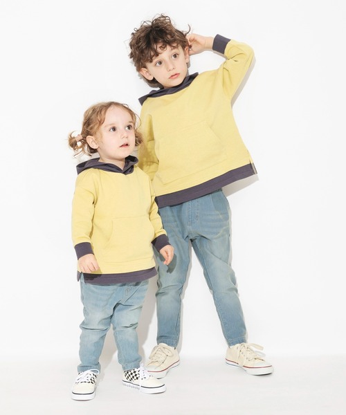 BRANSHES（ブランシェス）の「【やわらか】イージー&イージーロングパンツ（スウェットパンツ・キッズ・ベージュ/グレー/カーキ/ブルー/カーキオリーブ/ブラック・150/100/90/130/110/120/140）」の18枚目の写真